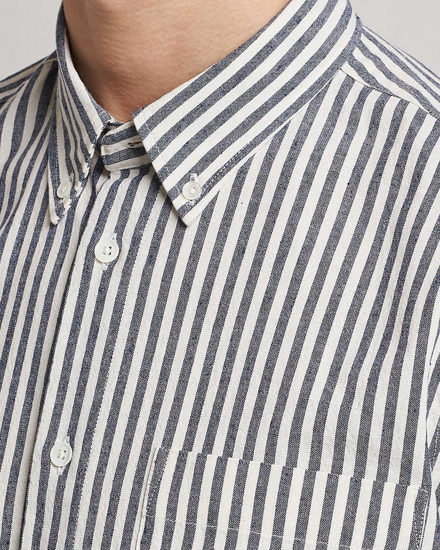 Herren | Hemden | NN07 | Arne Creppe Striped Shirt Navy/White