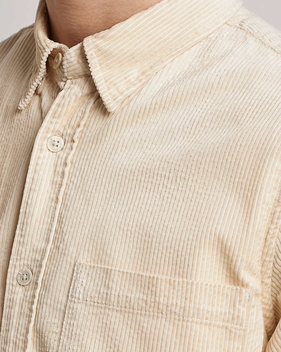 Herren | Hemden | NN07 | Cohen Tencel Corduroy Shirt Ecru