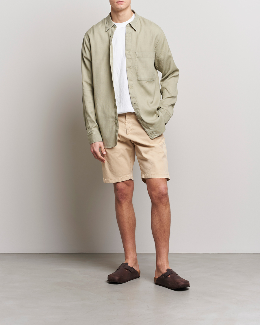 Herren | Hemden | NN07 | Cohen Summer Cord Shirt Pale Green