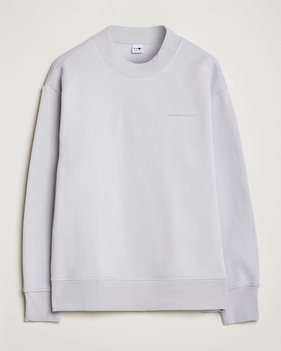 Herren | Pullover | NN07 | Briggs Mock Neck Sweater Harbour Mist