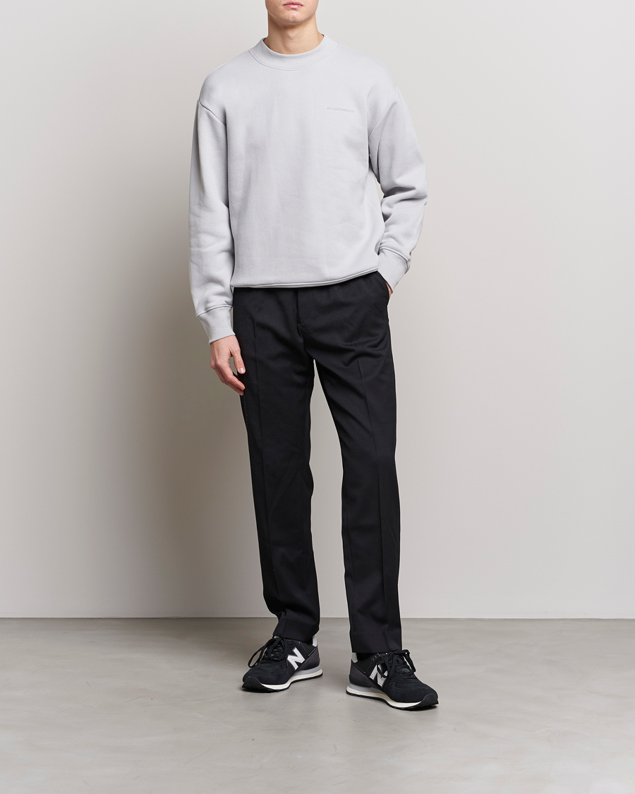 Herren | Pullover | NN07 | Briggs Mock Neck Sweater Harbour Mist