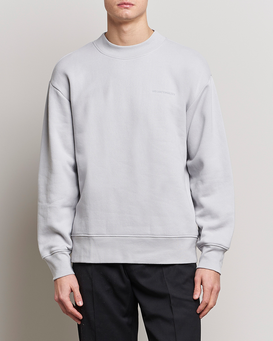 Herren |  | NN07 | Briggs Mock Neck Sweater Harbour Mist