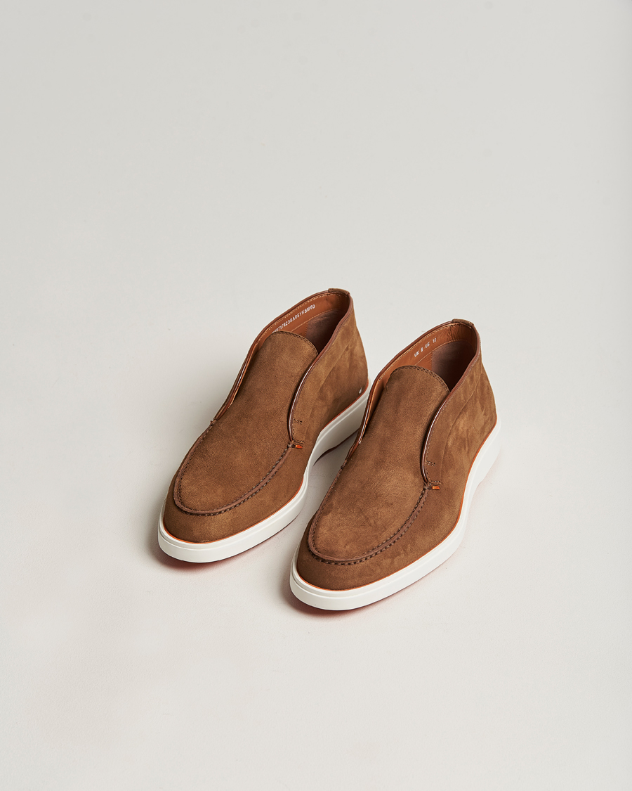 Herren |  | Santoni | Summer Chukka  Brown Suede