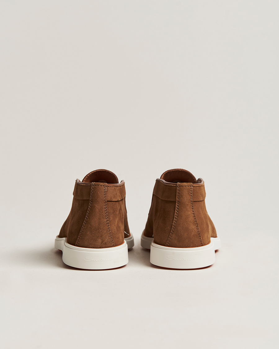 Herren | Santoni Summer Chukka Brown Suede | Santoni | Summer Chukka Brown Suede