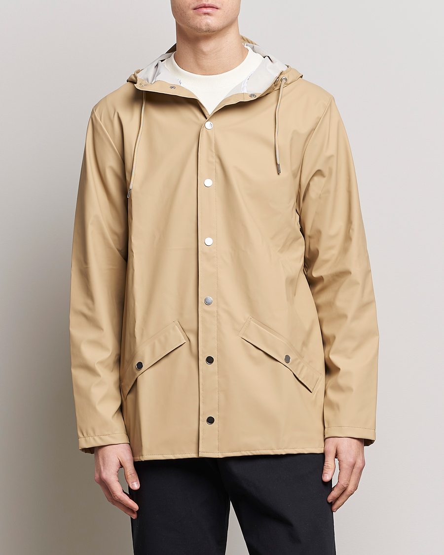 Herren | Stylisch im Regen | RAINS | Jacket Sand