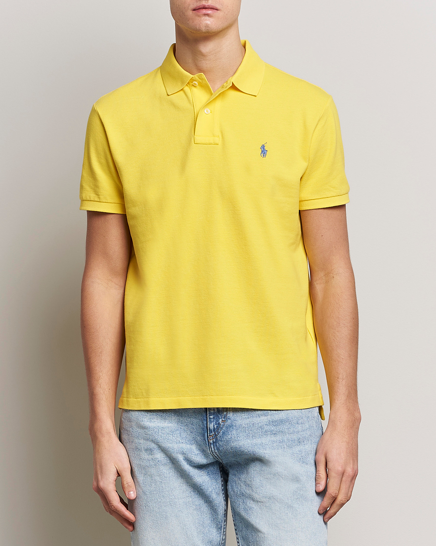 Herren | Poloshirt | Polo Ralph Lauren | Custom Slim Fit Polo Lemon Crush