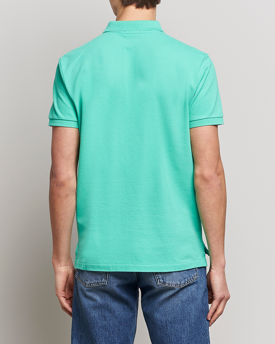 Herren | Poloshirts | Polo Ralph Lauren | Custom Slim Fit Polo Sunset Green