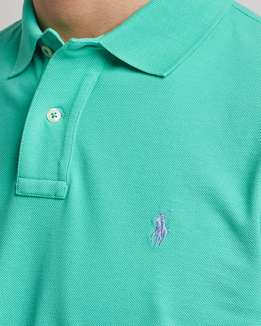 Herren | Poloshirts | Polo Ralph Lauren | Custom Slim Fit Polo Sunset Green