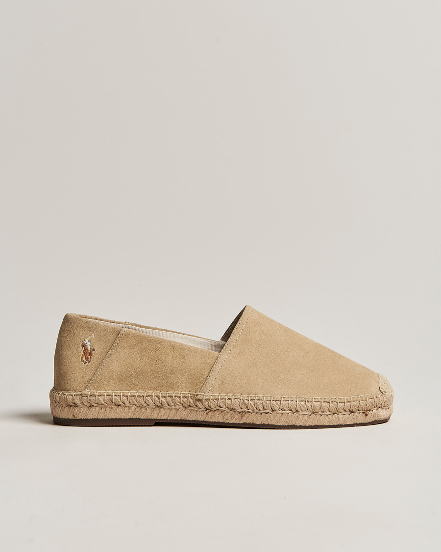 Herren | Polo Ralph Lauren Cevio Suede Espandrilles Bone | Polo Ralph Lauren | Cevio Suede Espandrilles Bone