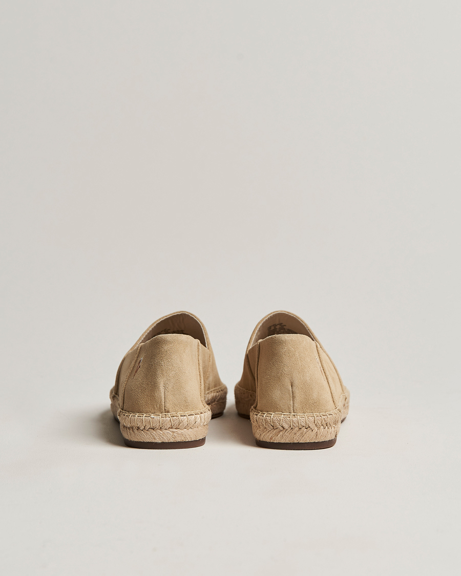 Herren | Polo Ralph Lauren Cevio Suede Espandrilles Bone | Polo Ralph Lauren | Cevio Suede Espandrilles Bone
