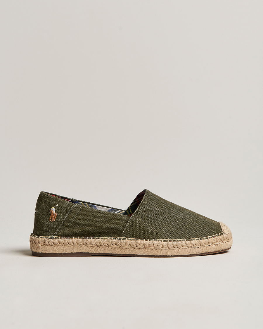 Herren | Cevio Canvas Espandrilles Canopy Green | Polo Ralph Lauren | Cevio Canvas Espandrilles Canopy Green