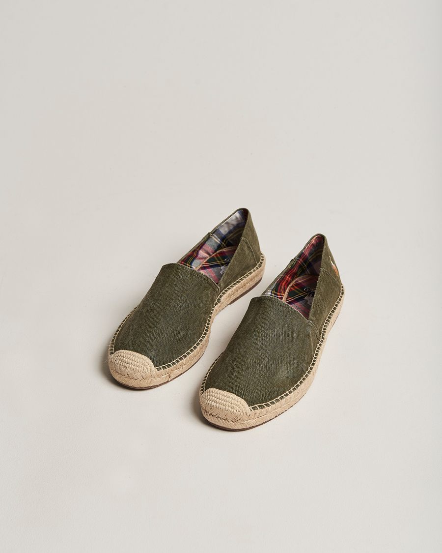 Herren | Cevio Canvas Espandrilles Canopy Green | Polo Ralph Lauren | Cevio Canvas Espandrilles Canopy Green