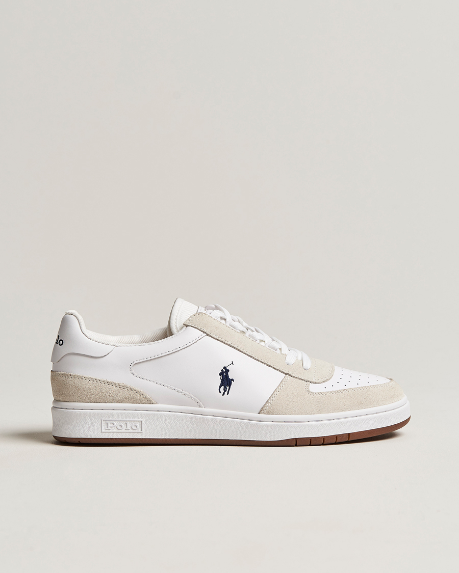 Herren | Sneaker | Polo Ralph Lauren | CRT Leather/Suede Sneaker White/Navy