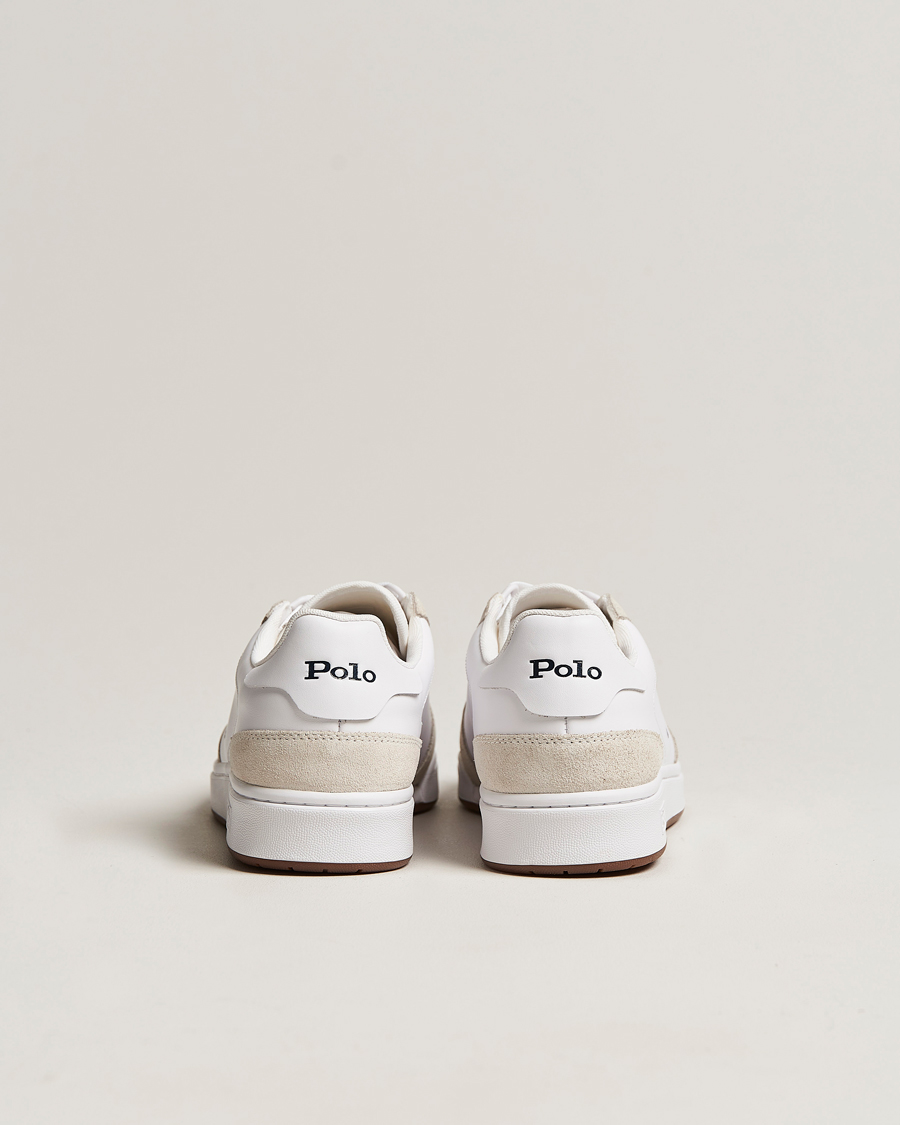 Herren | Sneaker | Polo Ralph Lauren | CRT Leather/Suede Sneaker White/Navy