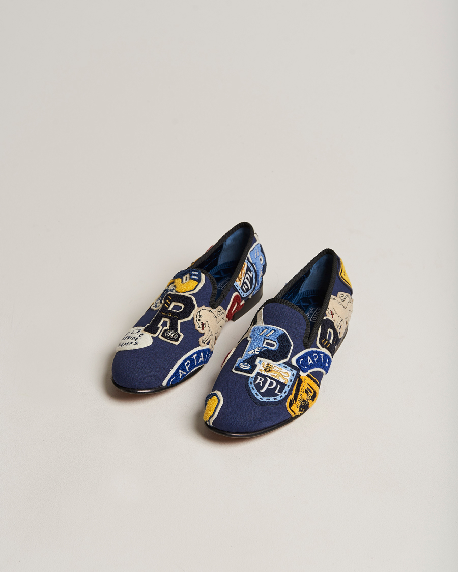Herren | Polo Ralph Lauren | Polo Ralph Lauren | Paxton Canvas Patches Loafer Navy Multi