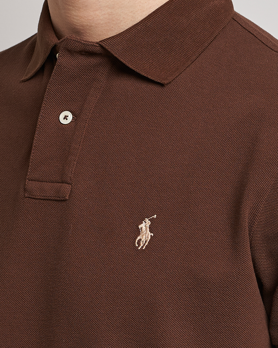 Herren | Poloshirts | Polo Ralph Lauren | Custom Slim Fit Polo Branch Brown