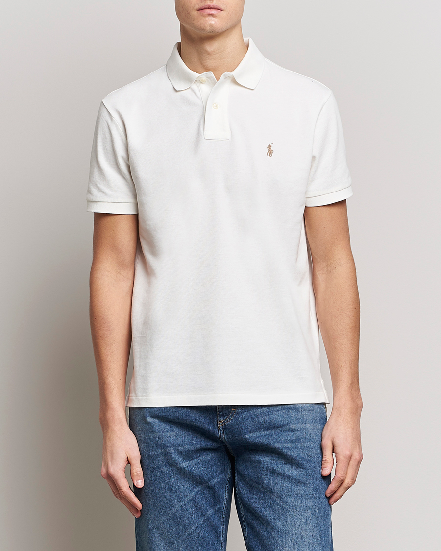 Herren |  | Polo Ralph Lauren | Custom Slim Fit Polo Deckwash White