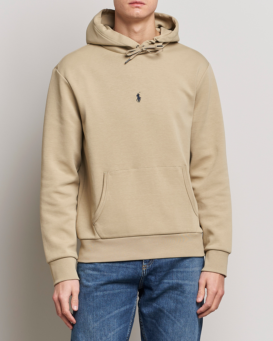 Herren |  | Polo Ralph Lauren | Double Knit Center Logo Hoodie Classic Khaki
