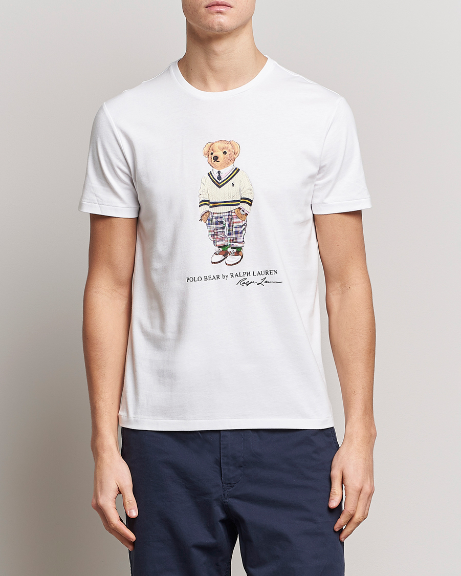 Herren |  | Polo Ralph Lauren | Printed Heritage Bear Crew Neck T-Shirt White