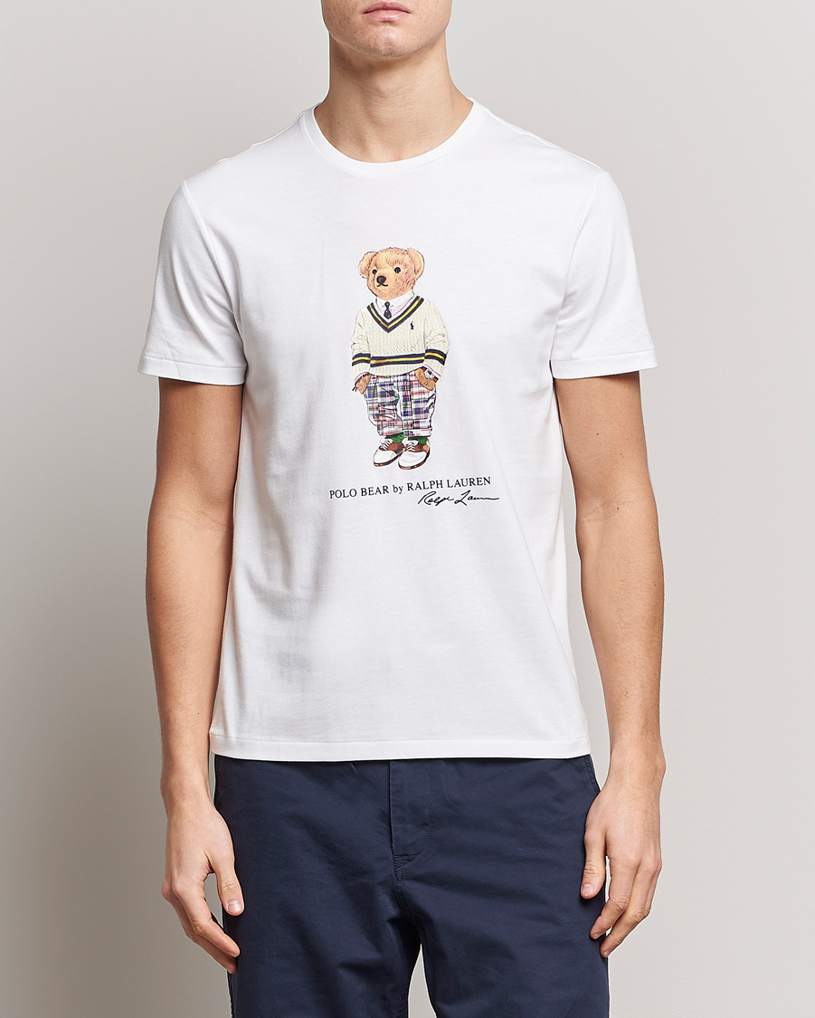 Herren |  | Polo Ralph Lauren | Printed Heritage Bear Crew Neck T-Shirt White