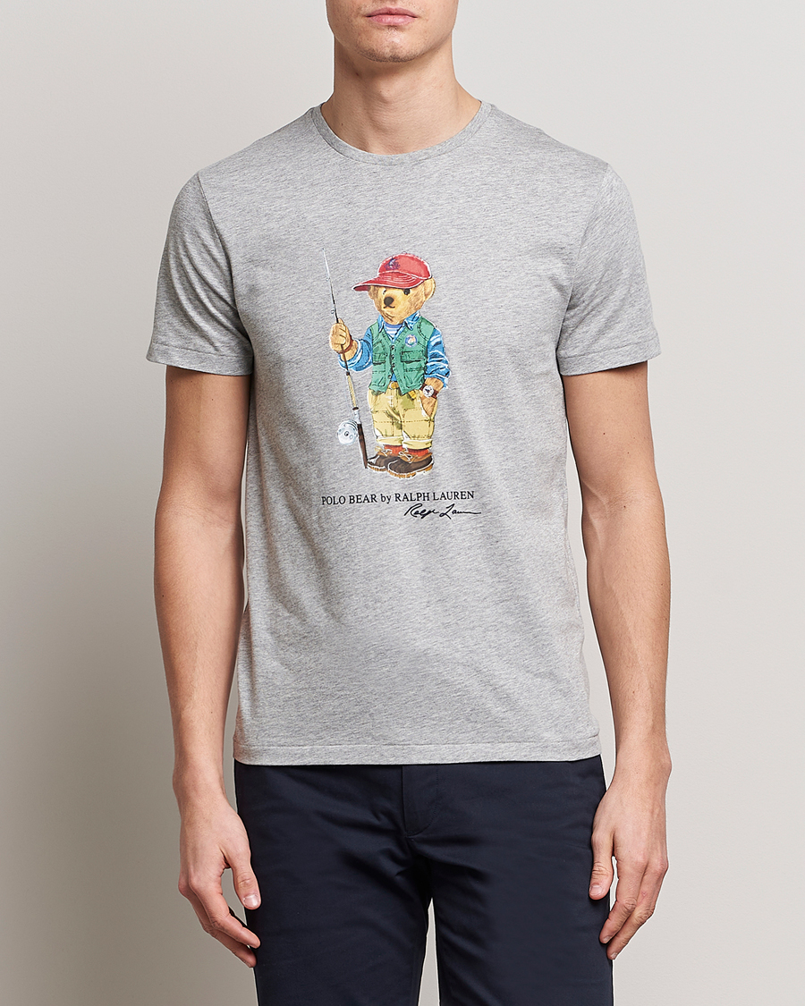 Herren |  | Polo Ralph Lauren | Printed Heritage Bear Crew Neck T-Shirt Andover Heather