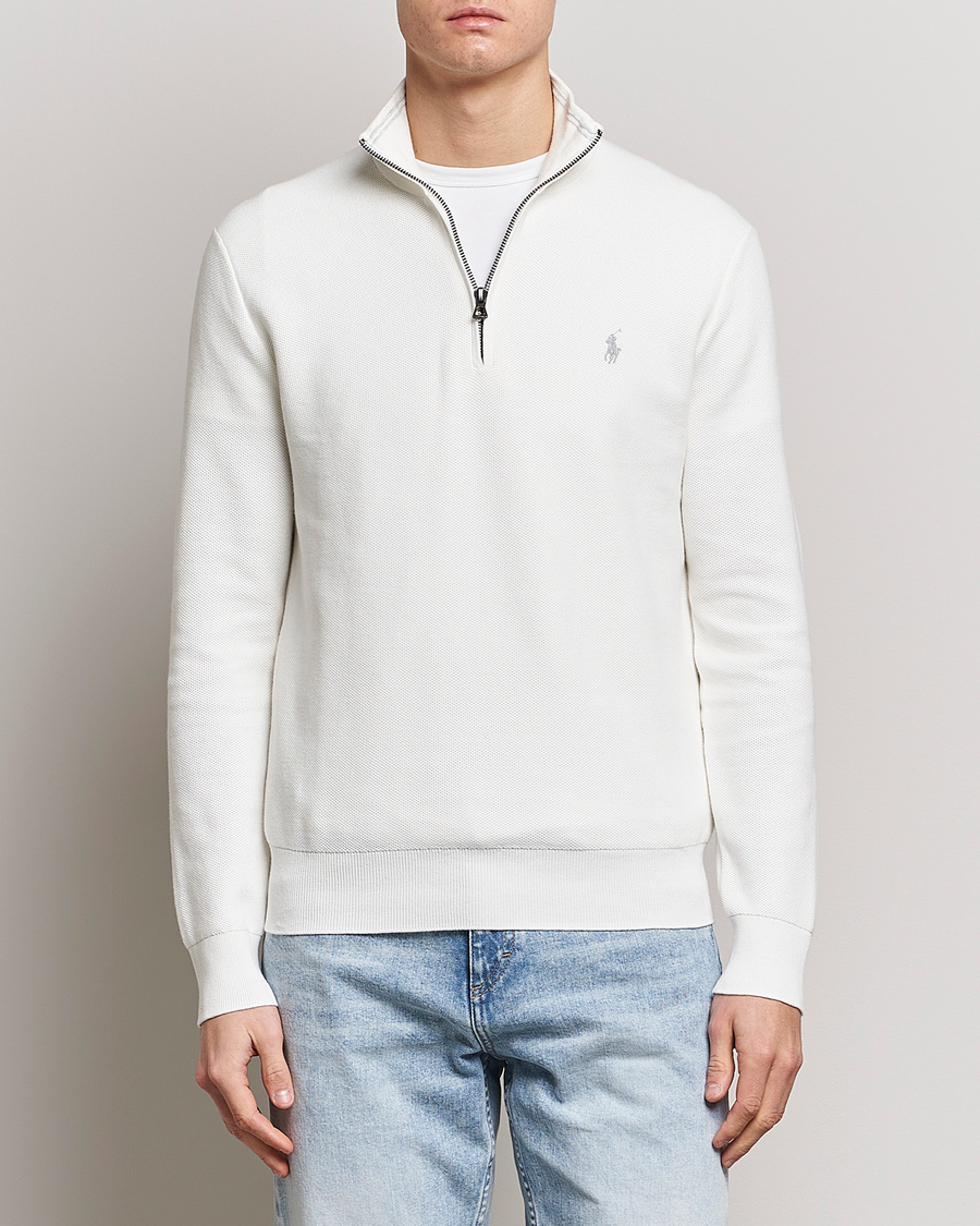 Herren | 30% sale | Polo Ralph Lauren | Textured Half-Zip Deckwash White
