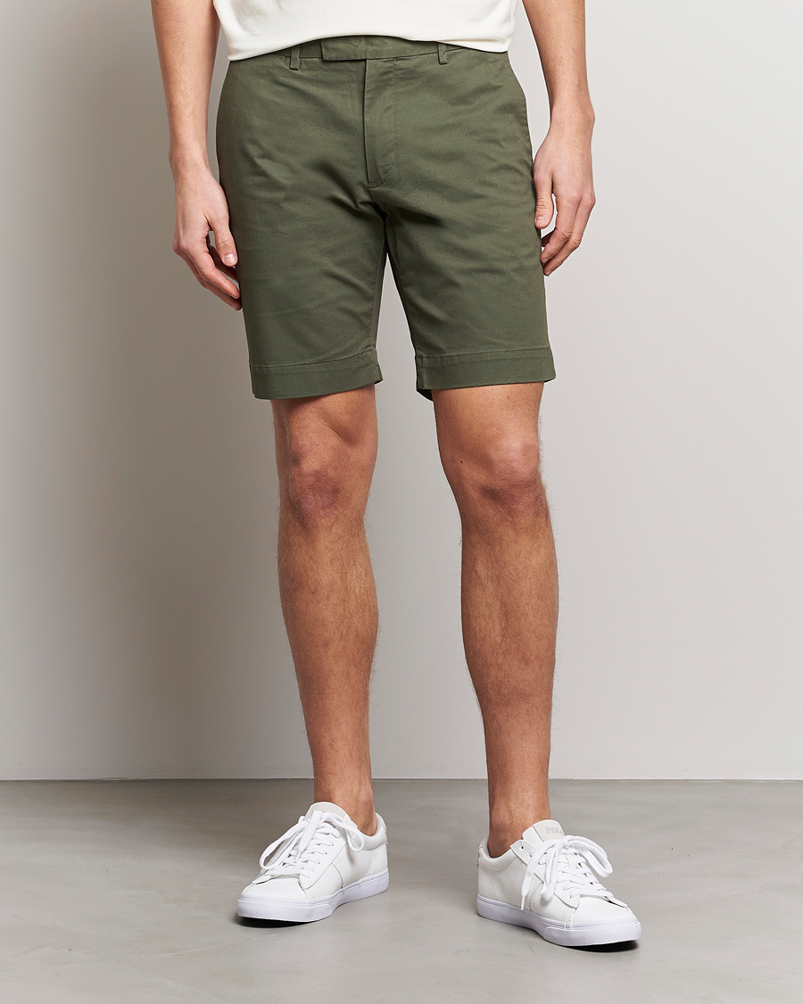 Herren | Neu im Onlineshop | Polo Ralph Lauren | Tailored Slim Fit Shorts Fossil Green