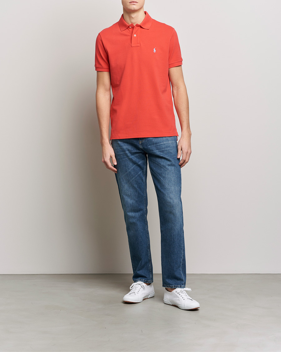 Herren | Poloshirts | Polo Ralph Lauren | Custom Slim Fit Polo Red Reef