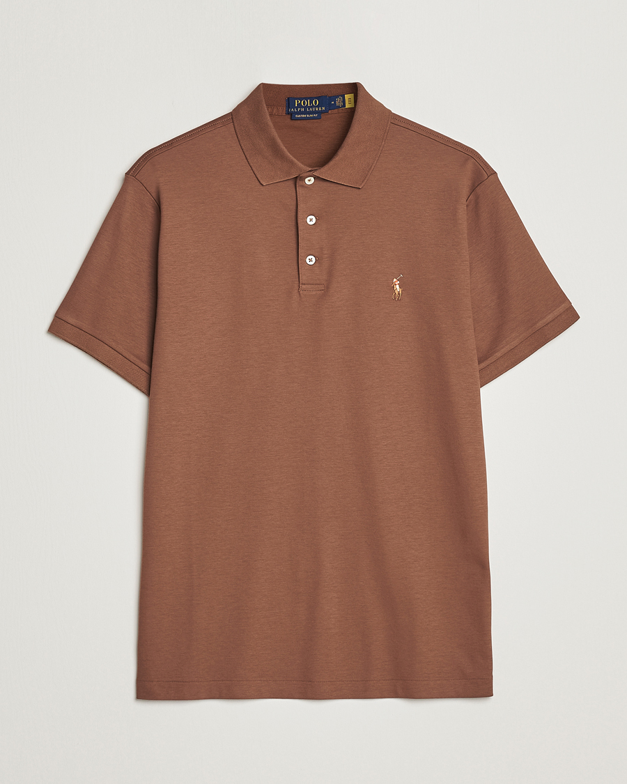 Herren | Poloshirts | Polo Ralph Lauren | Pima Cotton Polo Luggage Brown