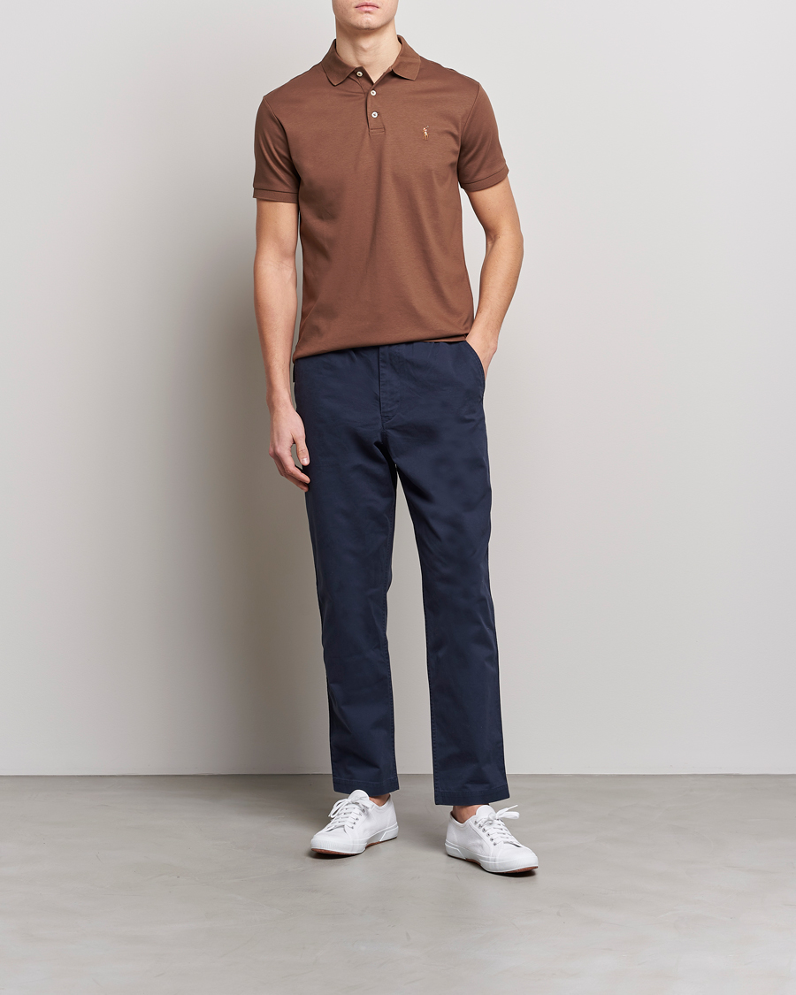 Herren | Poloshirts | Polo Ralph Lauren | Pima Cotton Polo Luggage Brown