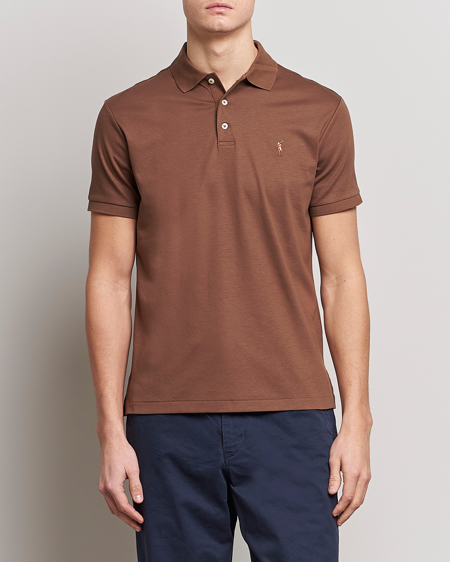 Herren | Poloshirt | Polo Ralph Lauren | Pima Cotton Polo Luggage Brown