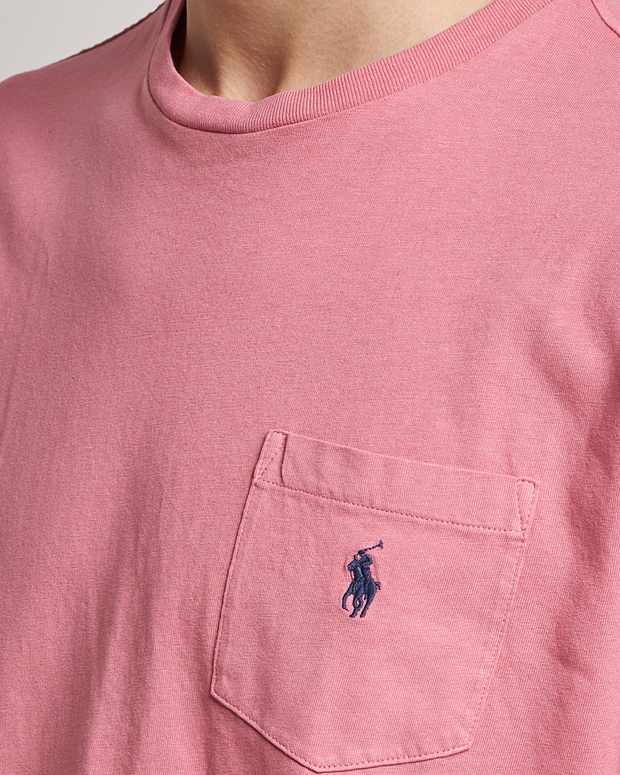 Herren | T-Shirts | Polo Ralph Lauren | Cotton/Linen Crew Neck T-Shirt Desert Rose