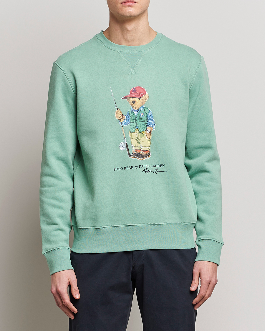 Herren |  | Polo Ralph Lauren | Printed Fishing Bear Crew Neck Sweatshirt Faded Mint