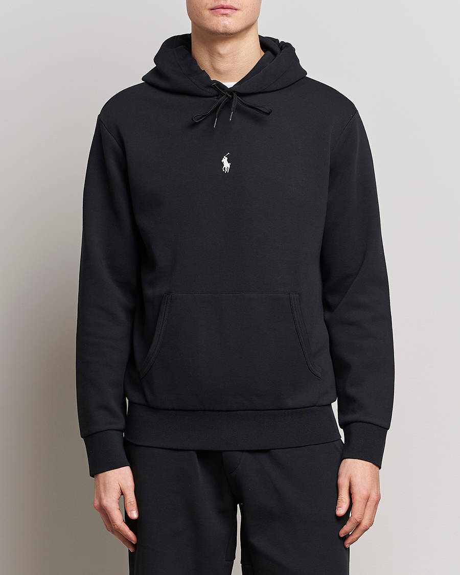 Polo Ralph Lauren Double Knit Center Logo Hoodie Black