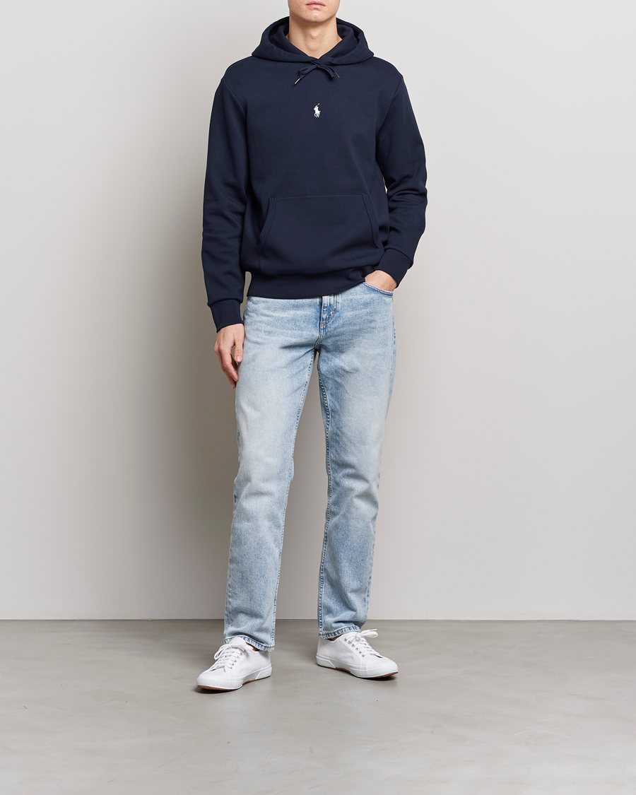 Herren | Pullover | Polo Ralph Lauren | Double Knit Center Logo Hoodie Aviator Navy