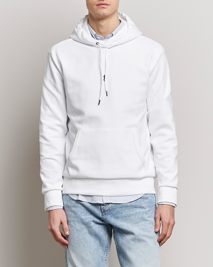 Herren |  | Polo Ralph Lauren | Double Knit Center Logo Hoodie White