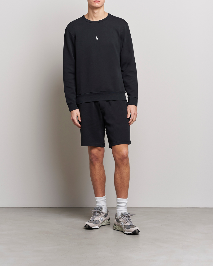 Herren | Pullover | Polo Ralph Lauren | Double Knit Center Logo Sweatshirt Black