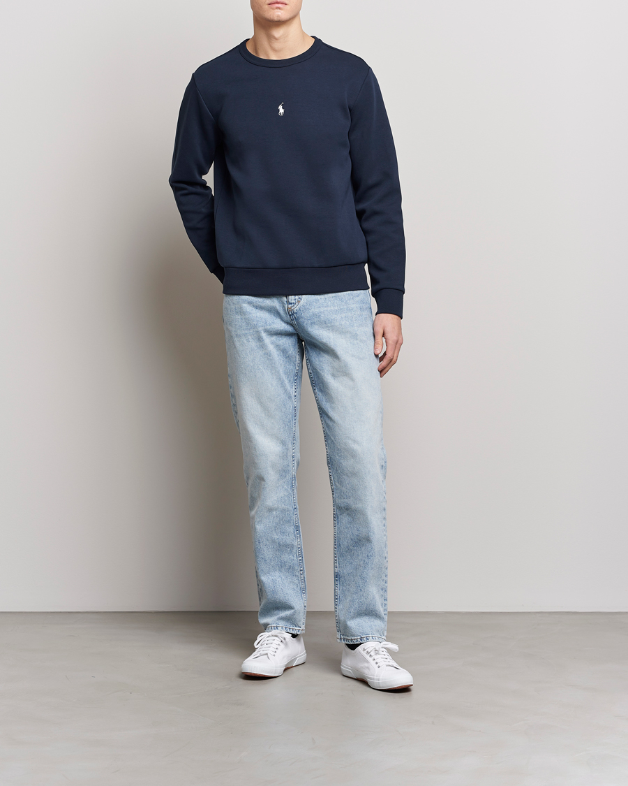 Herren | Pullover | Polo Ralph Lauren | Double Knit Center Logo Sweatshirt Aviator Navy
