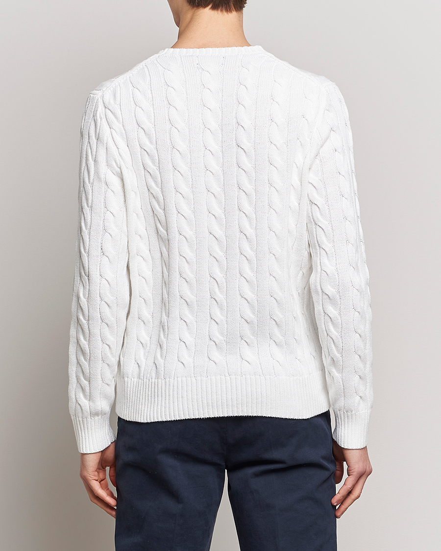 Herren | Pullover | Polo Ralph Lauren | Cotton Cable Pullover White