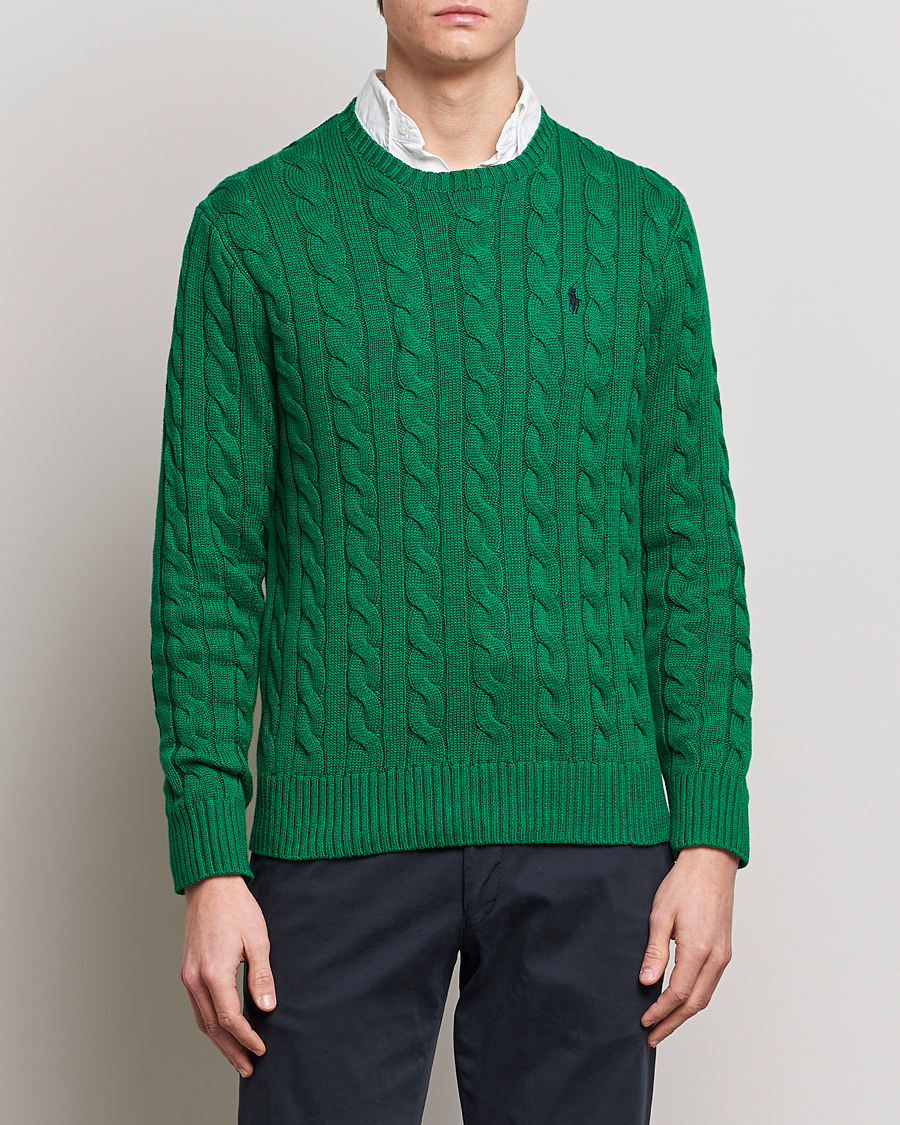 Herren |  | Polo Ralph Lauren | Cotton Cable Pullover Athletic Green
