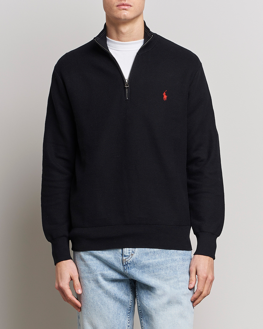 Herren |  | Polo Ralph Lauren | Textured Half-Zip Black