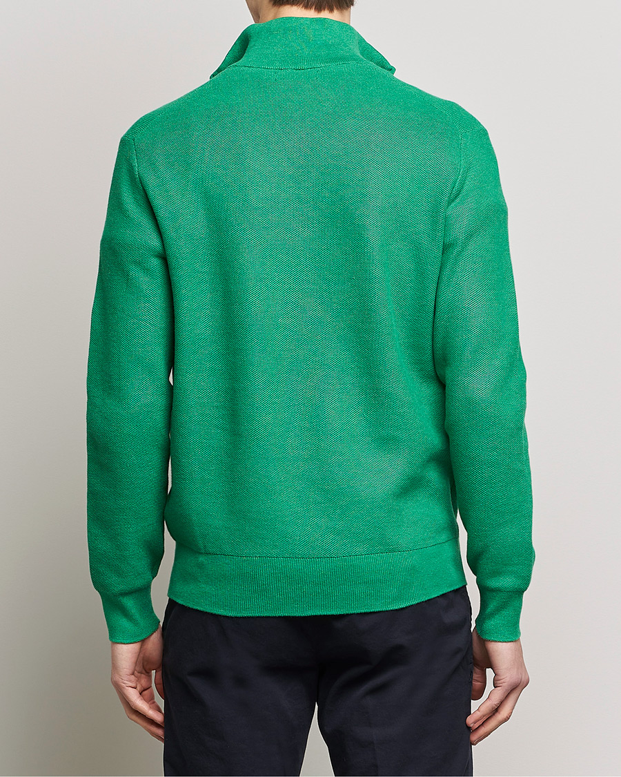 Herren | Pullover | Polo Ralph Lauren | Textured Half-Zip Optic Green Heather