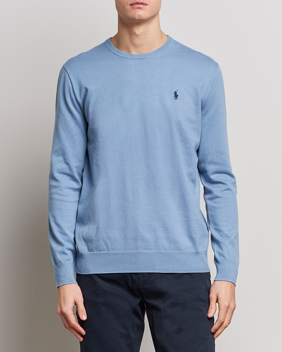 Herren |  | Polo Ralph Lauren | Cotton Crew Neck Sweater Channel Blue