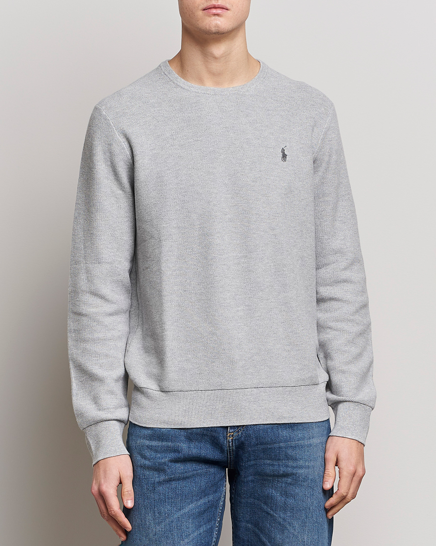 Herren |  | Polo Ralph Lauren | Textured Crew Neck Sweater Andover Heather
