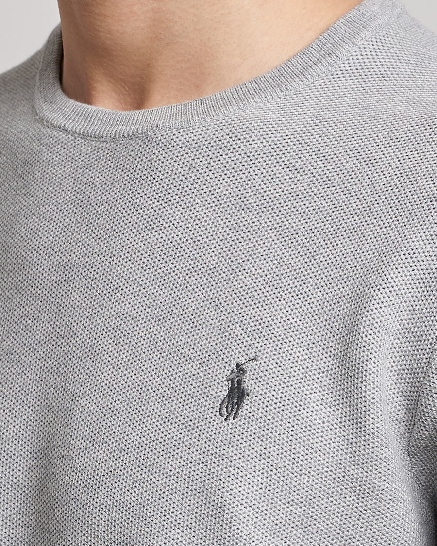 Herren | Pullover | Polo Ralph Lauren | Textured Crew Neck Sweater Andover Heather