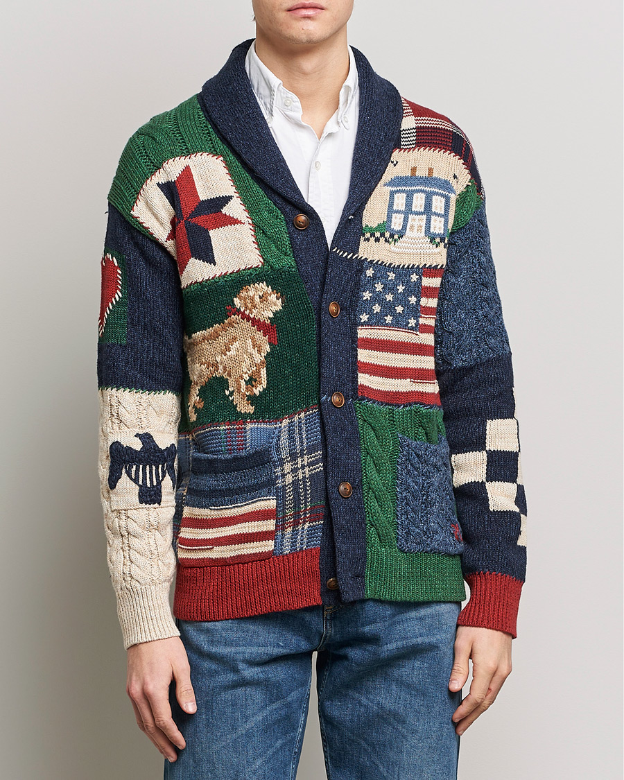 Herren |  | Polo Ralph Lauren | Cotton Blend Shawl Collar Cardigan Multi
