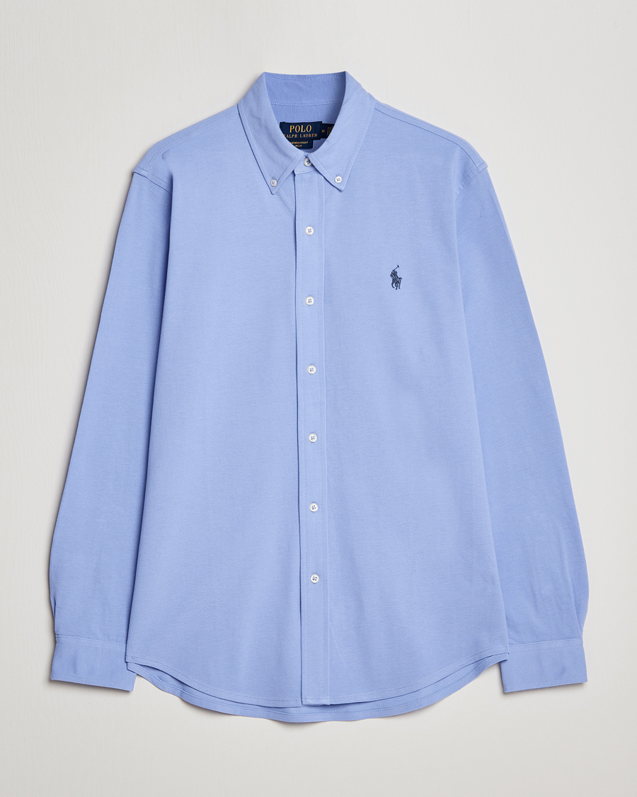Herren | Hemden | Polo Ralph Lauren | Slim Fit Featherweight Mesh Shirt Lafayette Blue