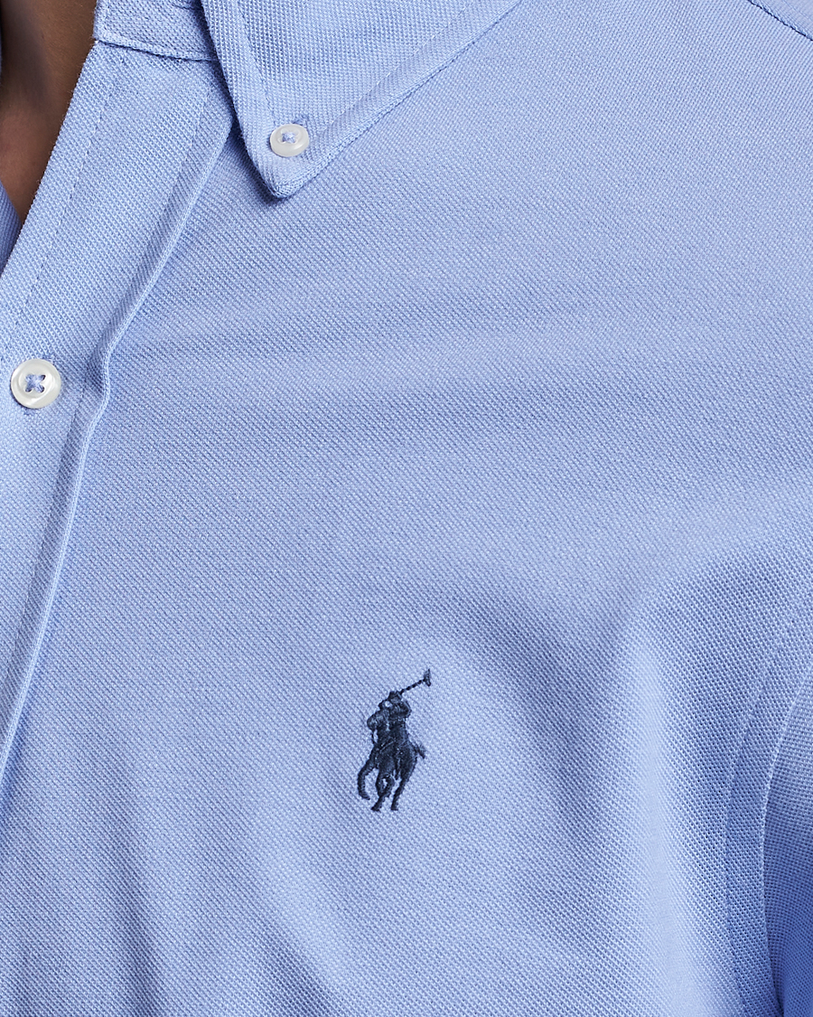 Herren | Hemden | Polo Ralph Lauren | Slim Fit Featherweight Mesh Shirt Lafayette Blue