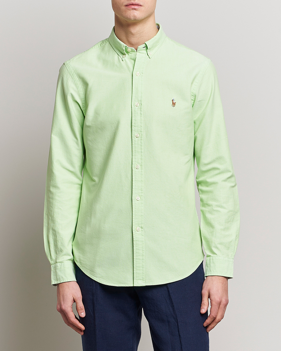 Herren |  | Polo Ralph Lauren | Slim Fit Oxford Button Down Shirt Oasis Green
