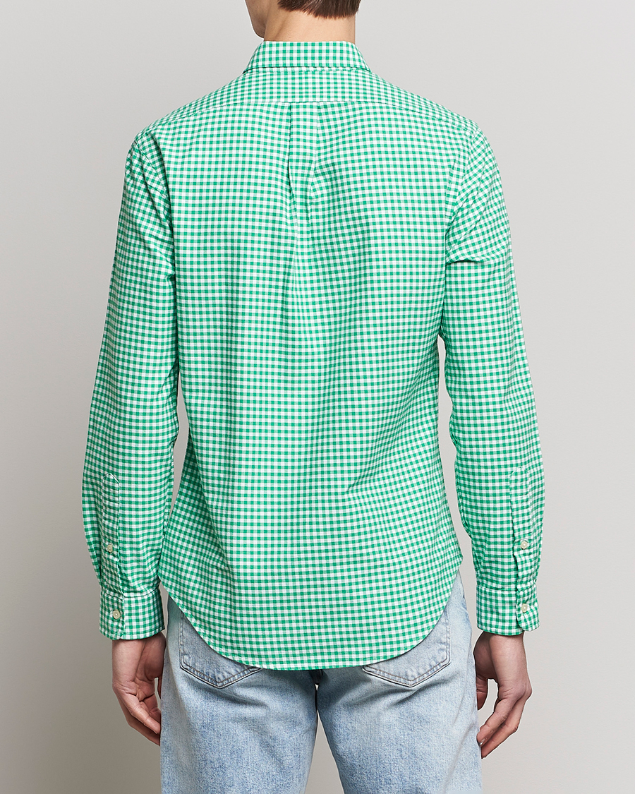 Herren | Hemden | Polo Ralph Lauren | Slim Fit Oxford Checked Shirt Emerald/White